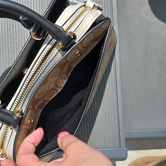 COACH NWT Mini Lillie Carryall In Signature Canvas** - Picture 7 of 7